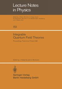 Produktbild: Integrable Quantum Field Theories