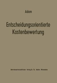 Produktbild: Entscheidungsorientierte Kostenbewertung