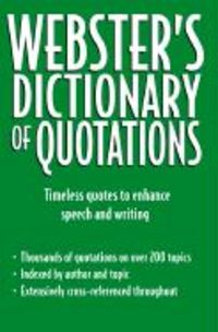 Produktbild: Webster's Dictionary of Quotations