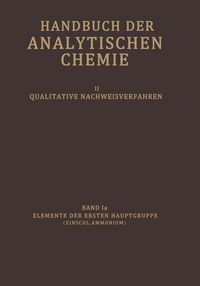 Produktbild: Elemente der Ersten Hauptgruppe (Einschl. Ammonium)