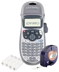 Produktbild: DYMO&reg; LetraTag LT-100H, Eingabetastatur ABC silber inkl. 4 Batterien AA