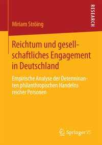Produktbild: Reichtum und gesellschaftliches Engagement in Deutschland