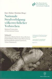 Produktbild: Nationale Strafverfolgung v&ouml;lkerrechtlicher Verbrechen - National Prosecution of International Crimes.