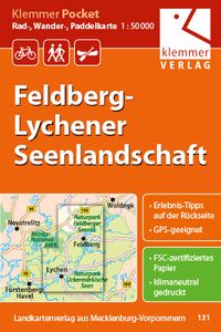 Produktbild: Klemmer Pocket Rad-, Wander- und Paddelkarte Feldberg - Lychener Seenlandschaft 1 : 50 000