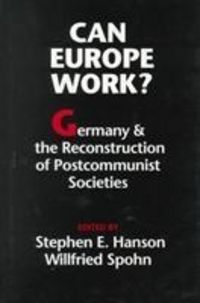 Produktbild: Can Europe Work?
