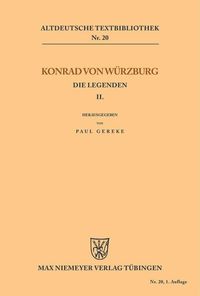 Bild vom Artikel Die Legenden II vom Autor Konrad Würzburg