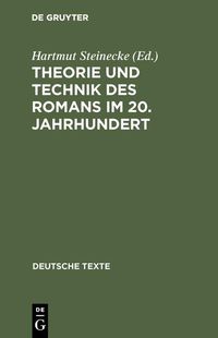 Produktbild: Theorie und Technik des Romans im 20. Jahrhundert