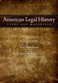 Produktbild: Amer Legal Hist 4/e