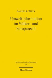 Produktbild: Umweltinformation im V&ouml;lker- und Europarecht