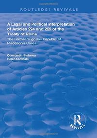 Produktbild: Stefanou, C: A Legal and Political Interpretation of Article