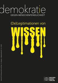 Produktbild: (De)Legitimationen von Wissen