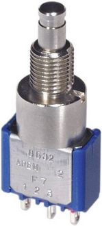 Produktbild: APEM 8632A 8632A Drucktaster 250 V/AC 3A 1 x Ein/(Ein) tastend 1St.