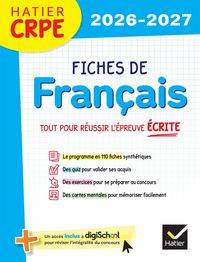 Produktbild: Hatier CRPE - Fiches de Fran&ccedil;ais - Epreuve &eacute;crite d'admissibilit&eacute; - L3 et M2