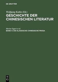 Produktbild: Die klassische chinesische Prosa