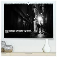 Produktbild: Skateboarden in Schwarz-Weiß (hochwertiger Premium Wandkalender 2026 DIN A2 quer), Kunstdruck in Hochglanz