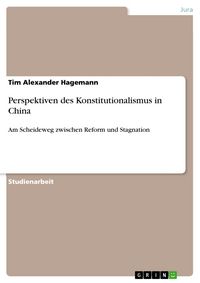 Produktbild: Perspektiven des Konstitutionalismus in China