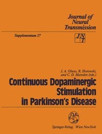 Produktbild: Continuous Dopaminergic Stimulation in Parkinson&rsquo;s Disease