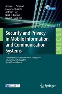 Produktbild: Security and Privacy in Mobile Information and Communication Systems