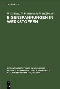 Produktbild: Eigenspannungen in Werkstoffen