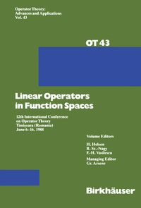 Produktbild: Linear Operators in Function Spaces