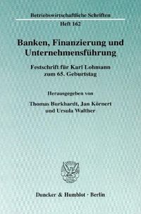 Produktbild: Banken, Finanzierung und Unternehmensf&uuml;hrung.