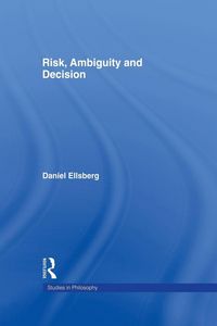 Produktbild: Risk, Ambiguity and Decision