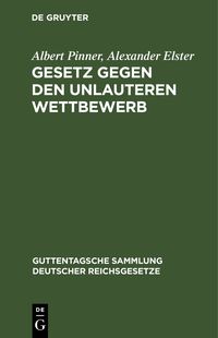 Produktbild: Gesetz gegen den unlauteren Wettbewerb