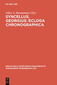 Produktbild: Syncellus, Georgius: Ecloga chronographica