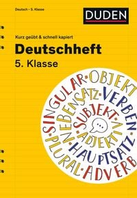 Produktbild: Deutschheft 5. Klasse - kurz ge&uuml;bt & schnell kapiert