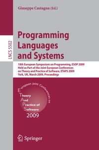 Produktbild: Programming Languages and Systems
