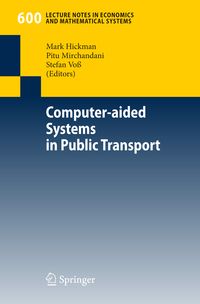Produktbild: Computer-aided Systems in Public Transport