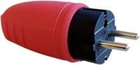 Produktbild: N & L 17187 Schutzkontaktstecker Gummi 230V Rot IP44