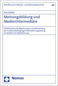 Produktbild: Meinungsbildung und Medienintermedi&auml;re