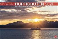 Hurtigruten Globetrotter Kalender 2024. Eine Kreuzfahrt zum Nordkap in einem atemberaubenden Foto-Kalender Großformat. Fjorde, Schären und idyllisch von |Heye