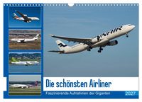Produktbild: Die sch&ouml;nsten Airliner (Wandkalender 2027 DIN A3 quer), CALVENDO Monatskalender