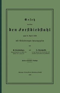 Produktbild: Gesetz betreffend den Forstdiebstahl