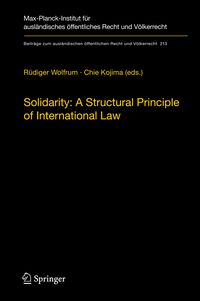 Produktbild: Solidarity: A Structural Principle of International Law