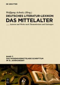 Produktbild: Das wissensvermittelnde Schrifttum im 15. Jahrhundert