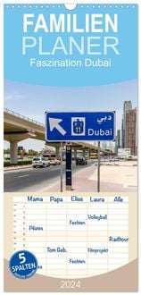 Produktbild: Familienplaner 2026 - Faszination Dubai mit 5 Spalten (Wandkalender, 21 x 45 cm) CALVENDO