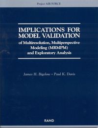 Produktbild: Implications for Model Validation of Multiresolution, Multiperspective Modeling {Mrmpm} and Exploratory Analysis