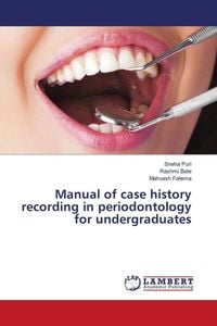 Produktbild: Manual of case history recording in periodontology for undergraduates