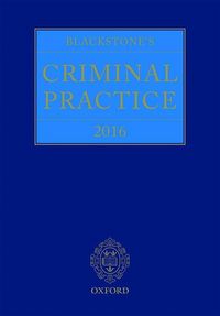 Produktbild: Blackstones Criminal Prac 2016
