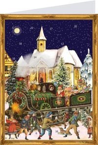 Produktbild: Postkarten-Adventskalender "Zug"