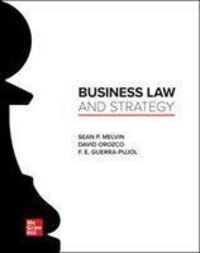 Produktbild: Melvin, S: Business Law and Strategy