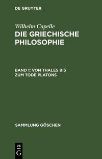 Produktbild: Von Thales bis zum Tode Platons