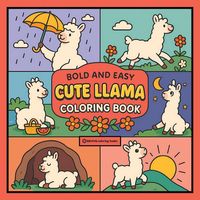 Produktbild: Bold & Easy Cute Llama Coloring Book