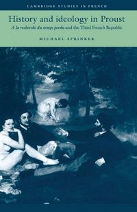 Produktbild: History and Ideology in Proust