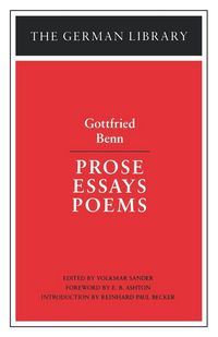 Produktbild: Prose Essays Poems