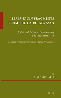 Produktbild: <i>Sefer Tagin</i> Fragments from the Cairo <i>Genizah</i>
