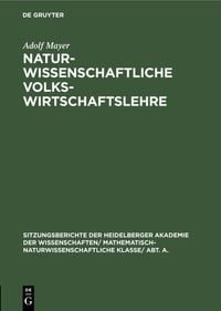 Produktbild: Naturwissenschaftliche Volkswirtschaftslehre